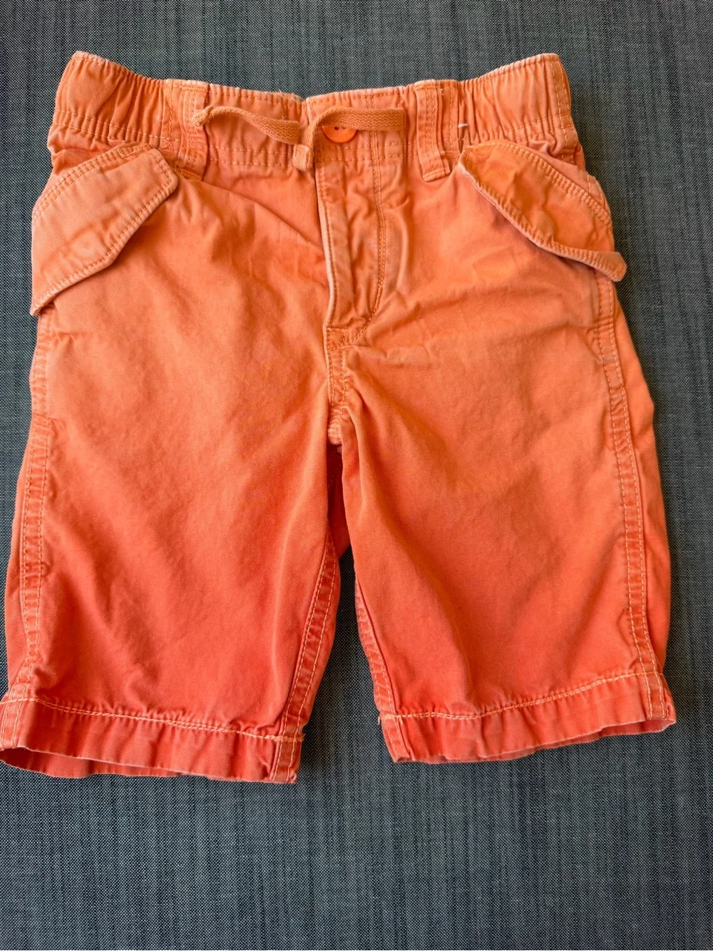 GAP Boys Orange Cargo-Style Pull-On Shorts
